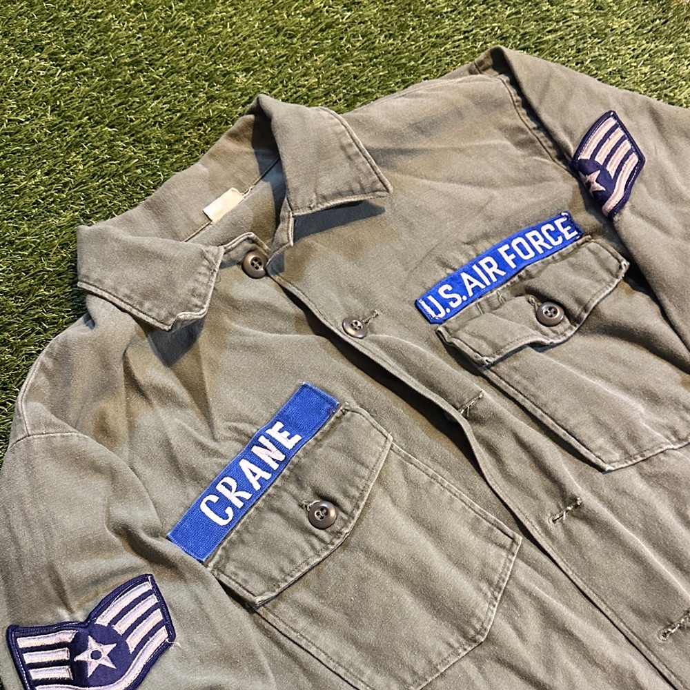 Vintage 1970’s U.S. Air Force Military Jacket Button Down Shirt